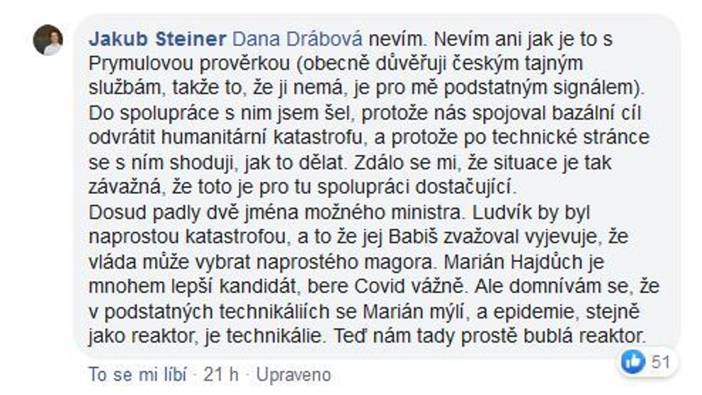 Vyjádření Jakuba Steiner a diskuze - 4