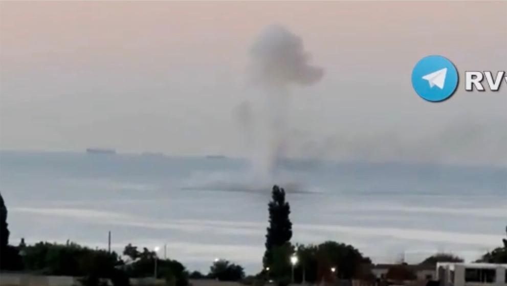 Exploze a střelba u ruského přístavu Novorossijsk, 4. 8. 2023 (3)