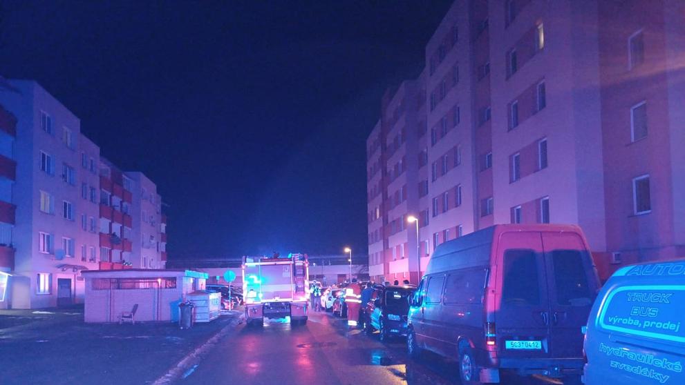 Zásah u požáru bytu v Českých Budějovicích