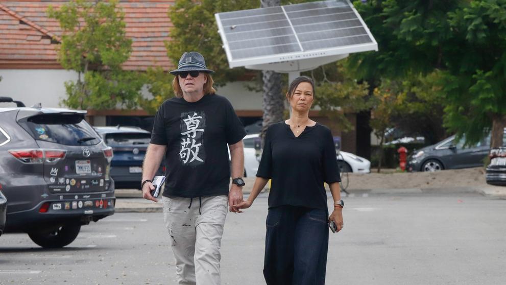 David Caruso s partnerkou