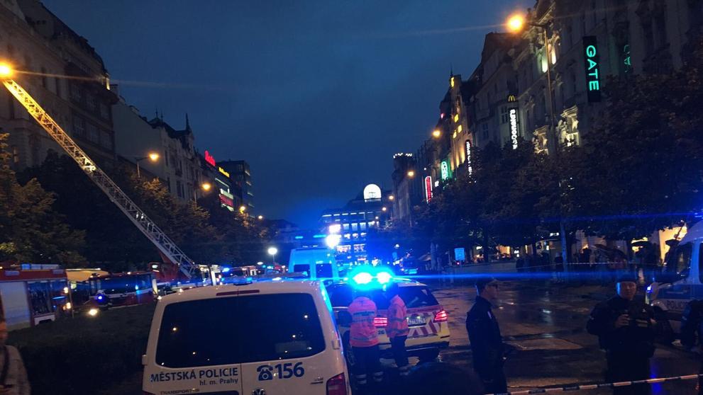 Požár hotelu na Václavském náměstí - 2