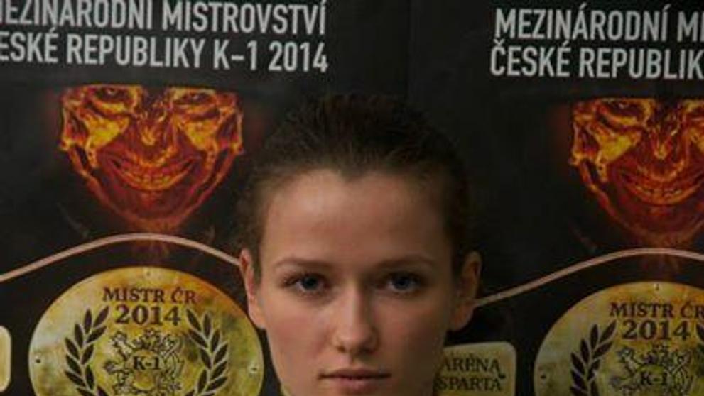 Kateřina při zápasechv kickboxu - 2