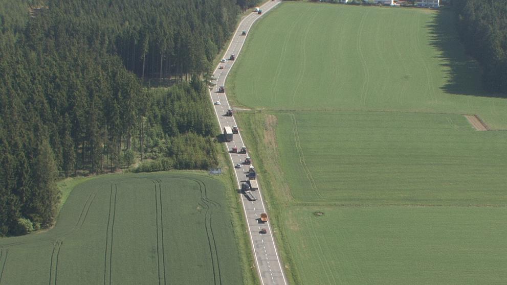 Zemědělci - blokáda na silnicích - okolí Jihlavy
