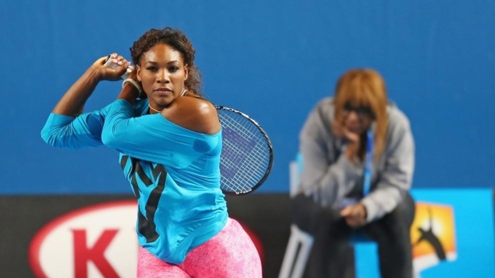 Serena Williamsová trénuje před Australian Open - 5
