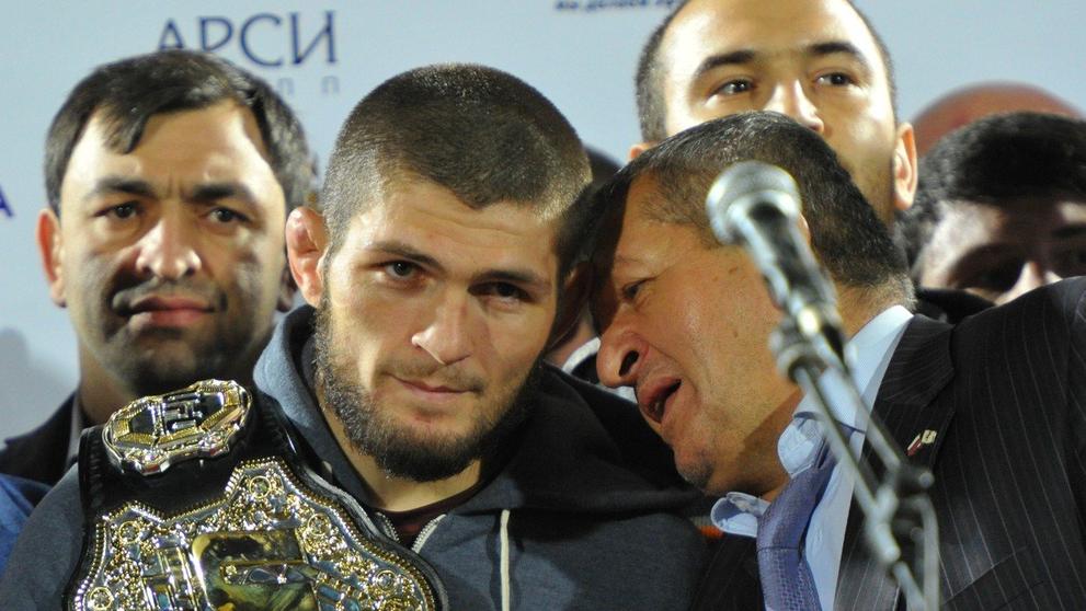 Khabib Nurmagomedov se svým otcem