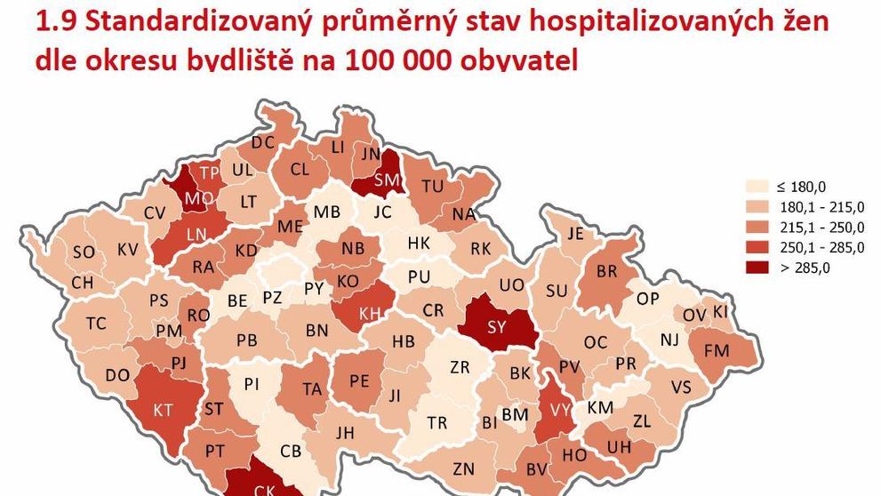 Hospitalizace v nemocnicích za rok 2017 - 4