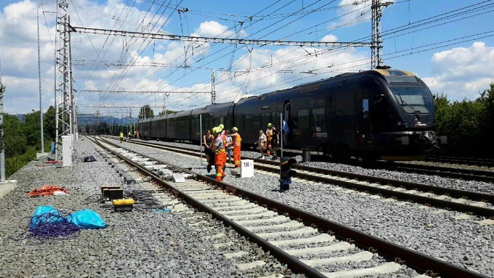 Nehoda vlaku Leo express u Prosenice - 1