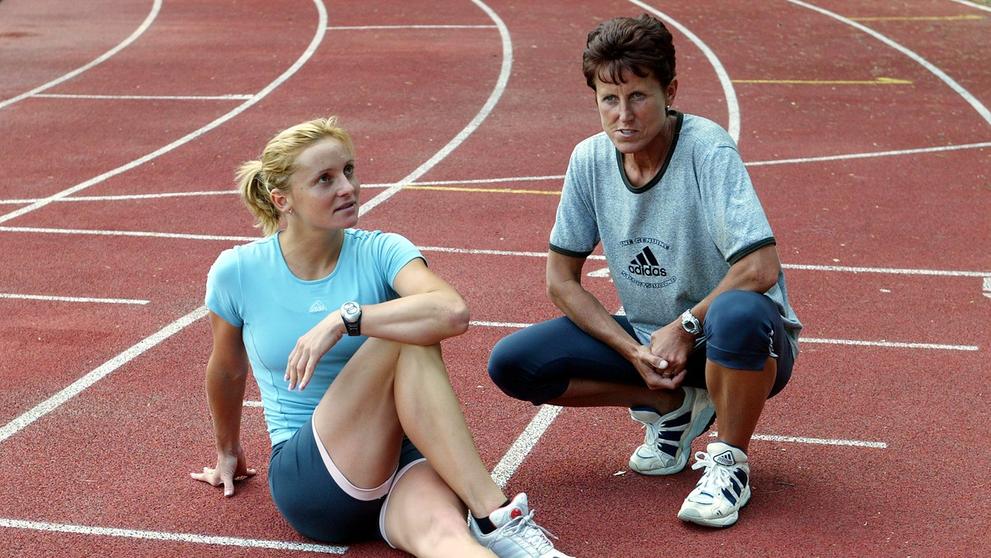 Lída Formanová a Jarmila Kratochvílová