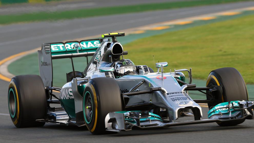 Velká cena Austrálie, Rosberg, Ricciardo, Magnussen - 10