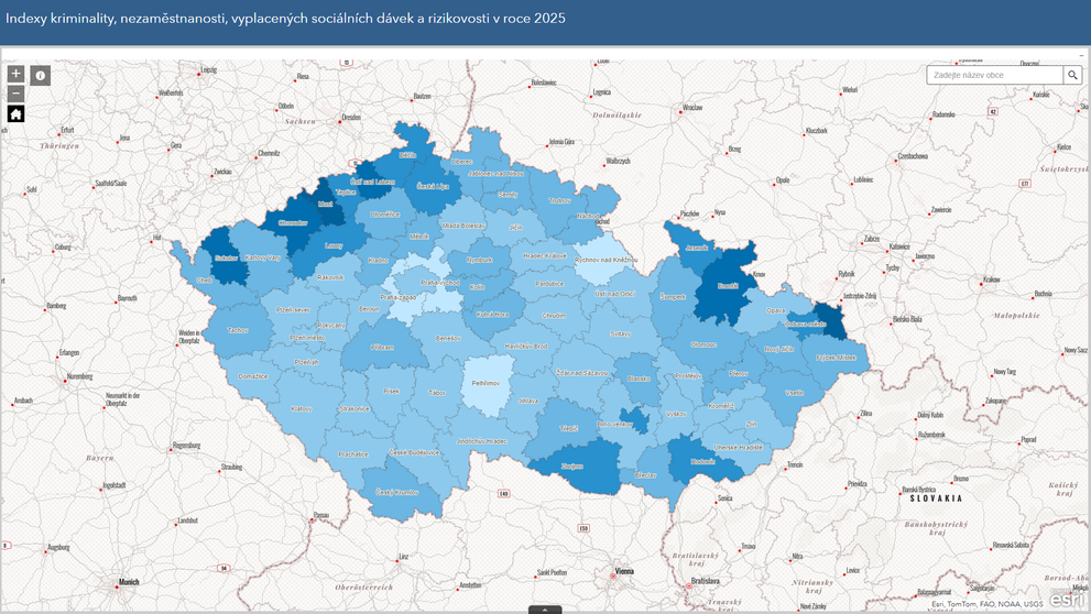 Index nezaměstnanosti v roce 2025