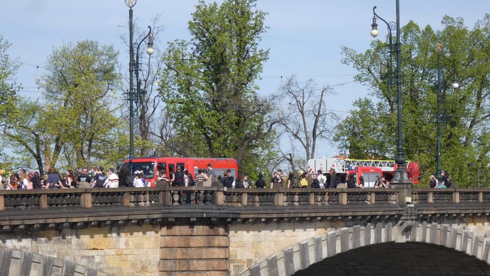 Protest na mostě Legií