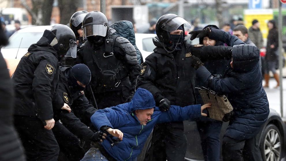 Protesty v Minsku - 2