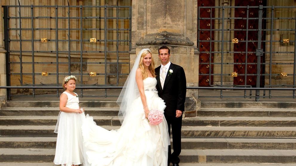 Radek Štěpánek a Nicole Vaidišová na první svatbě v roce 2010