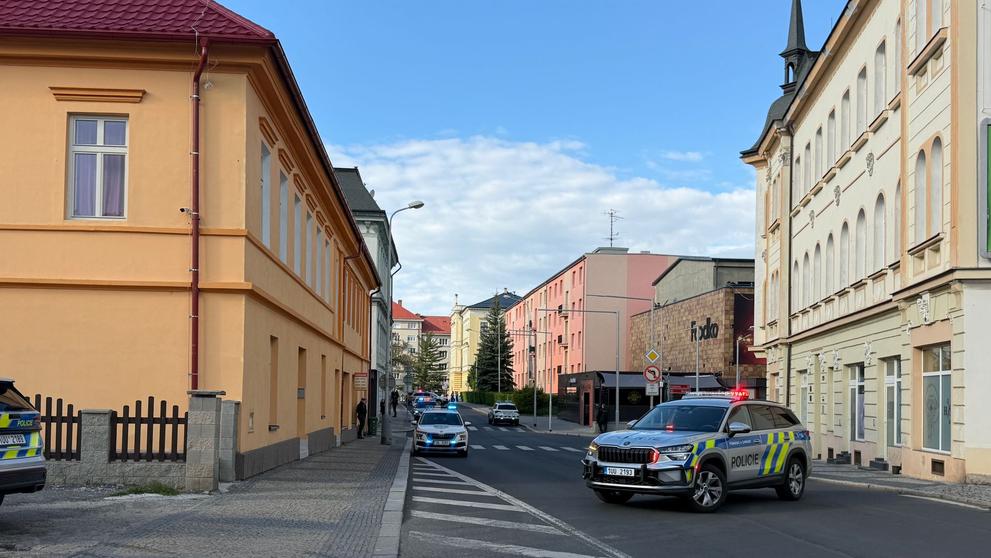 Zásah policistů v Chomutově