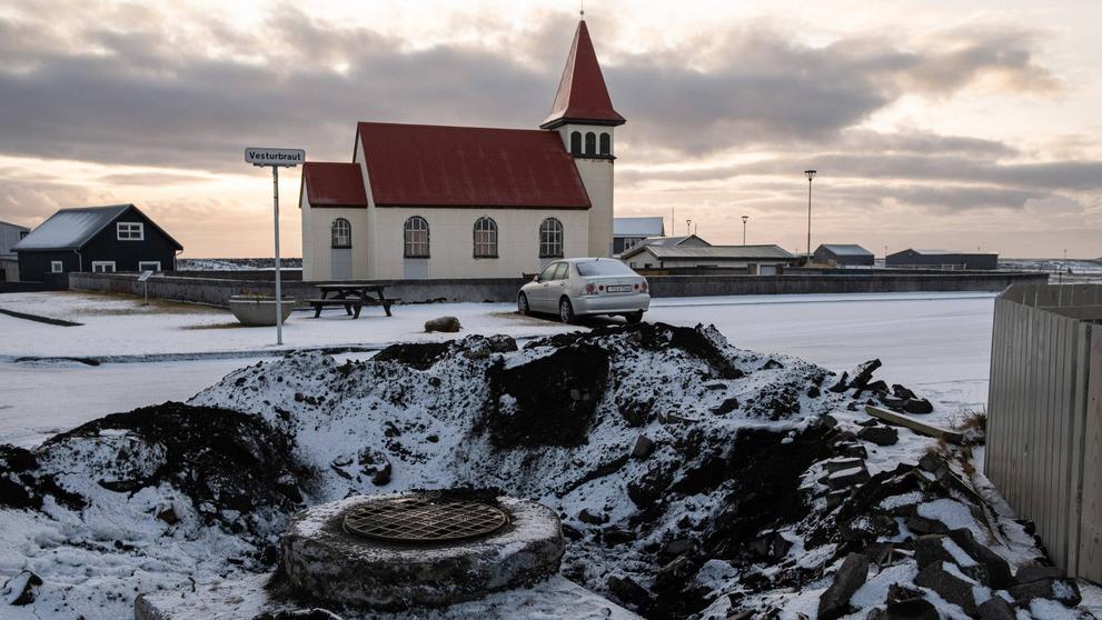 Grindavík se připravuje na erupci sopky (2)