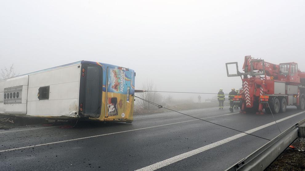 Nehoda autobusu s dětmi u Panenského Týnce - 9