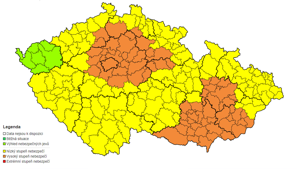 Výstraha ČHMÚ