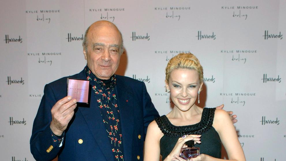 Mohammed Al Fayed a Kylie Minogue, 9. 7. 2007