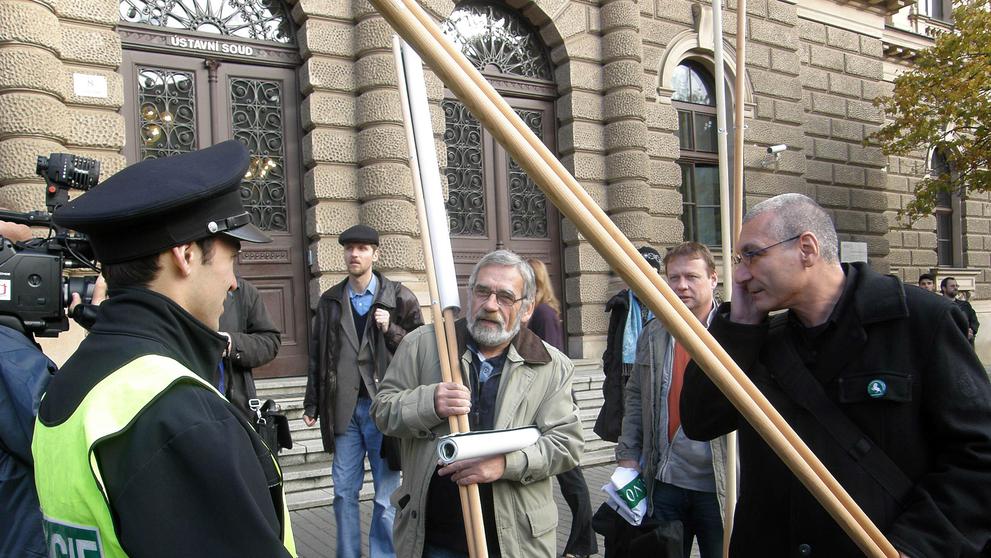 Protesty před Ústavním soudem