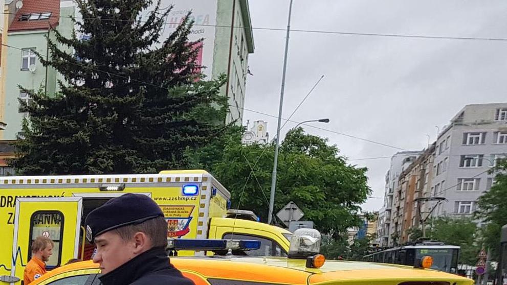 Záhadná nehoda v Jateční ulici v Praze