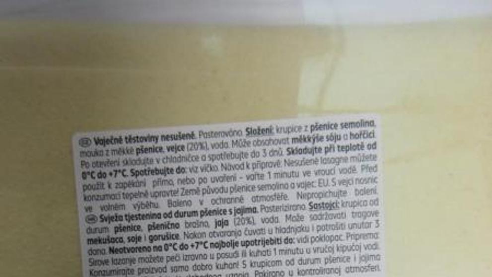 K Favourites Lasagne platten, vaječné těstoviny nesušené, 250 g (3)