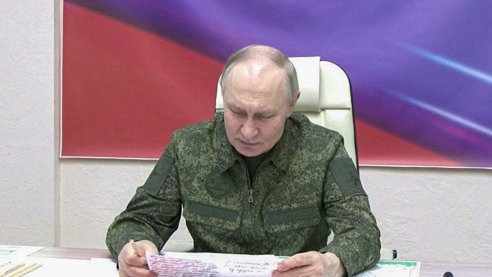 Putin v Kurské oblasti