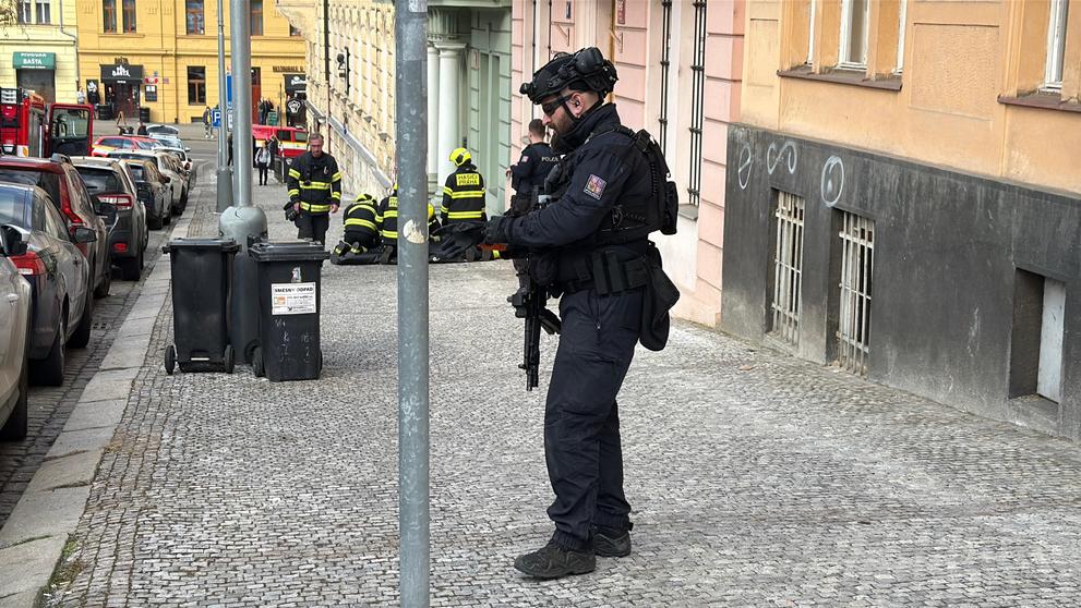 Policejních zásah v Nuslích