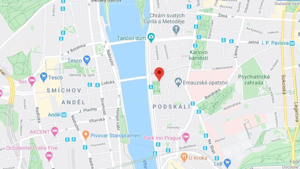 Kde a kdy se můžete nechat vyšetřit - Praha, Zítkovy sady Prostor vedle budovy Ministerstva zdravotnictví