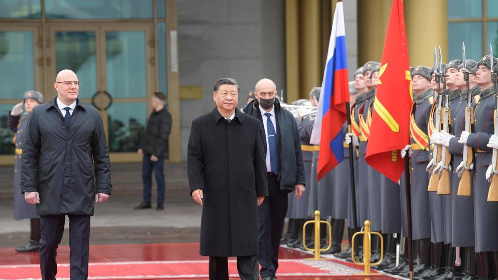 Čínský prezident Si Ťin-pching odlétá z Ruska (2)
