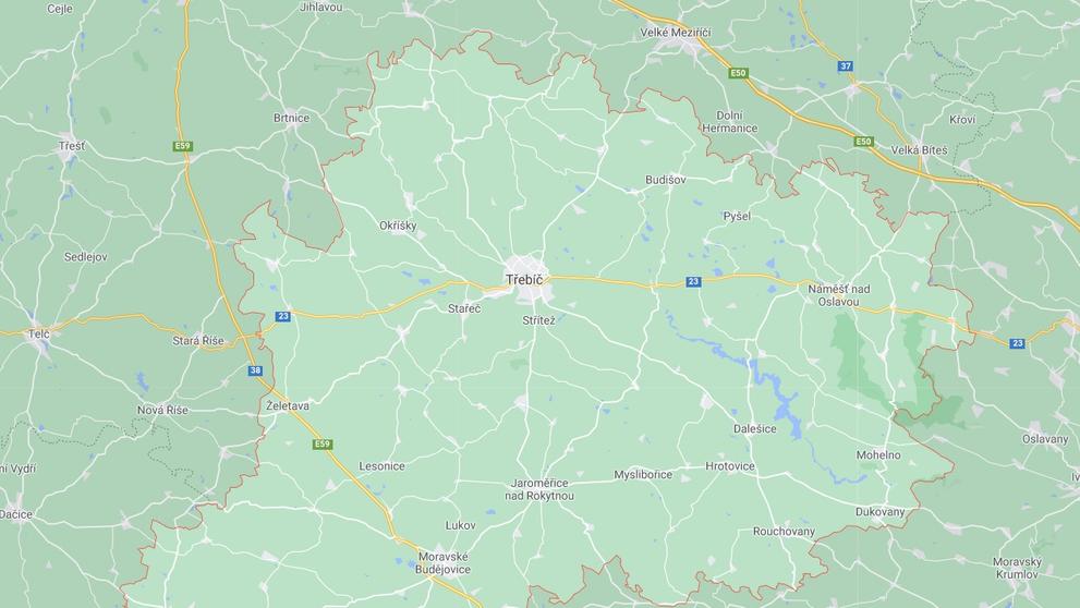 Kraj Vysočina - okres Třebíč