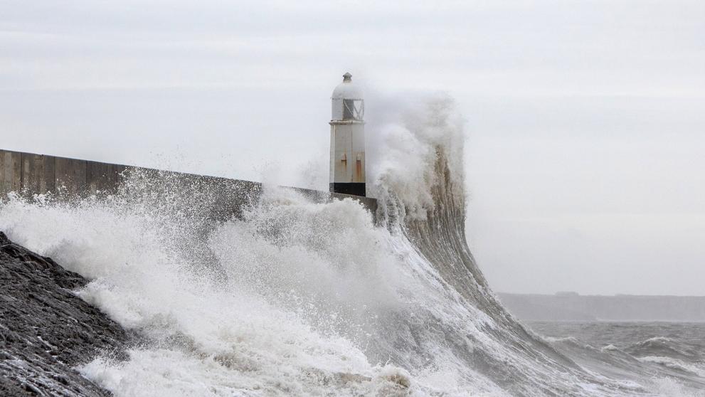 Bouře Isha, 21. 1. 2024 UK, Porthcawl