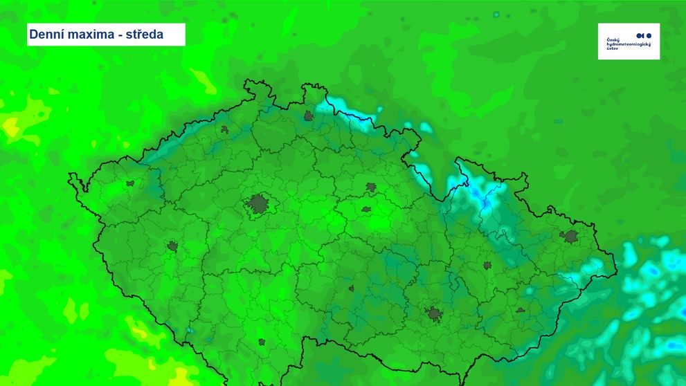 Denní maxima - středa
