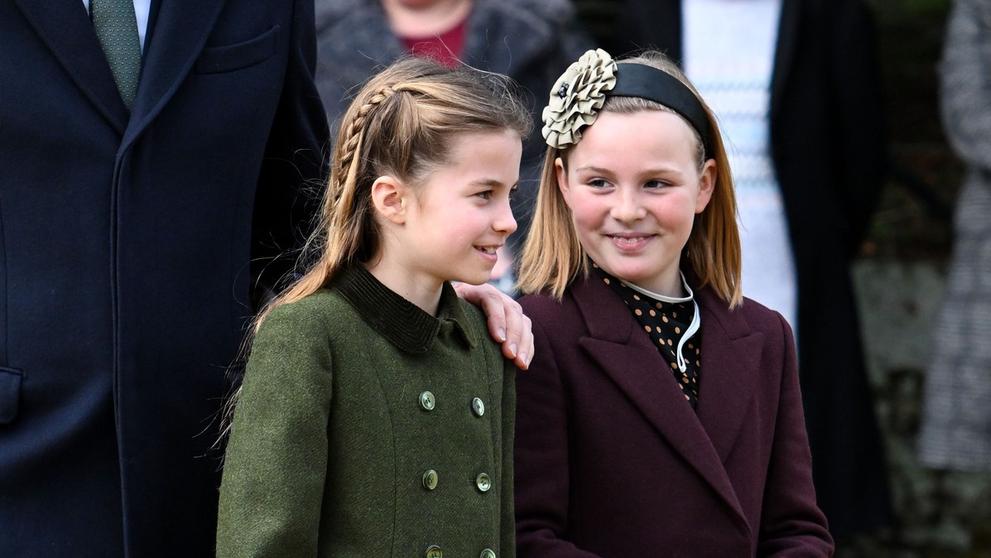Princezna Charlotte a Mia v Sandringham Estate