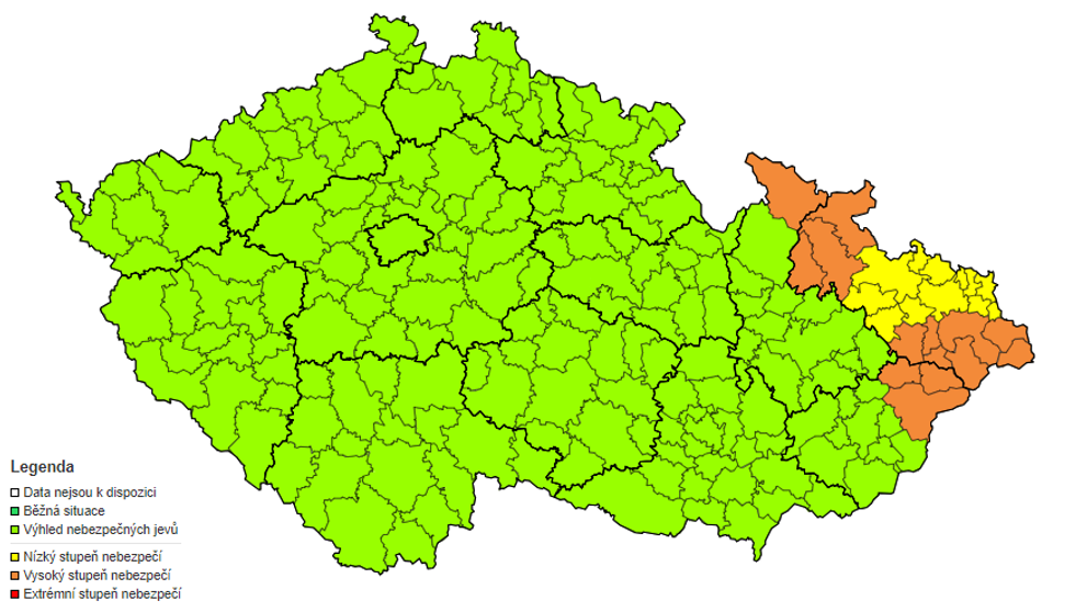 Výstraha ČHMÚ