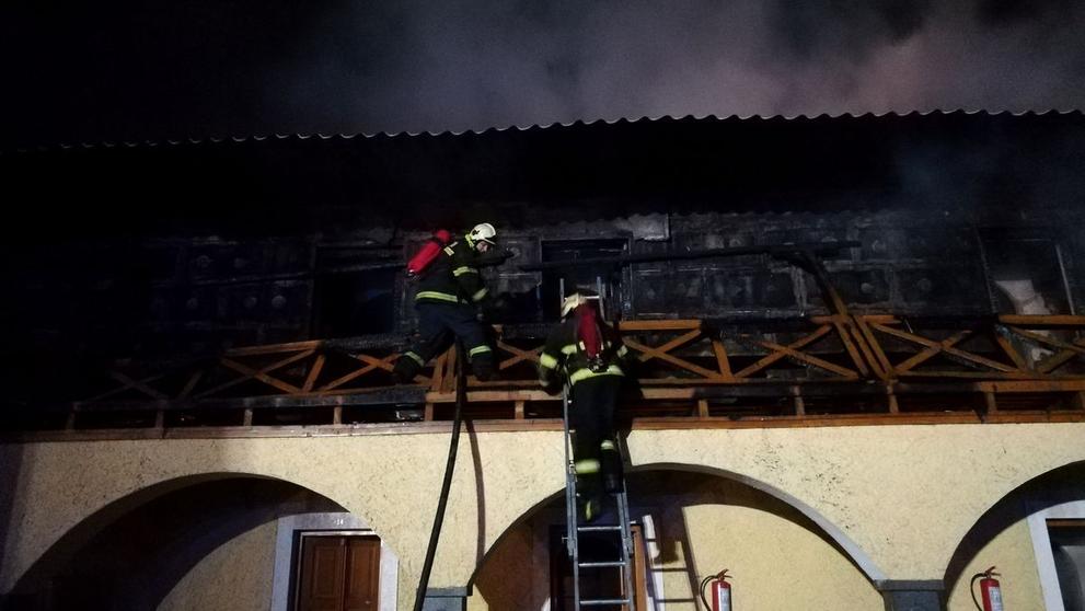 Požár hotelu u Chebu - 2