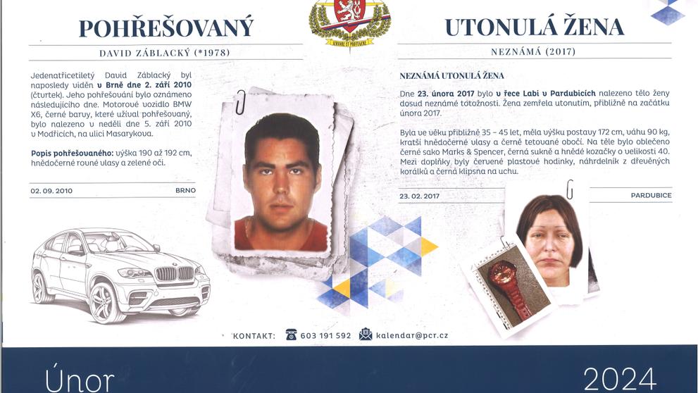 Kalendář hledaných, únor