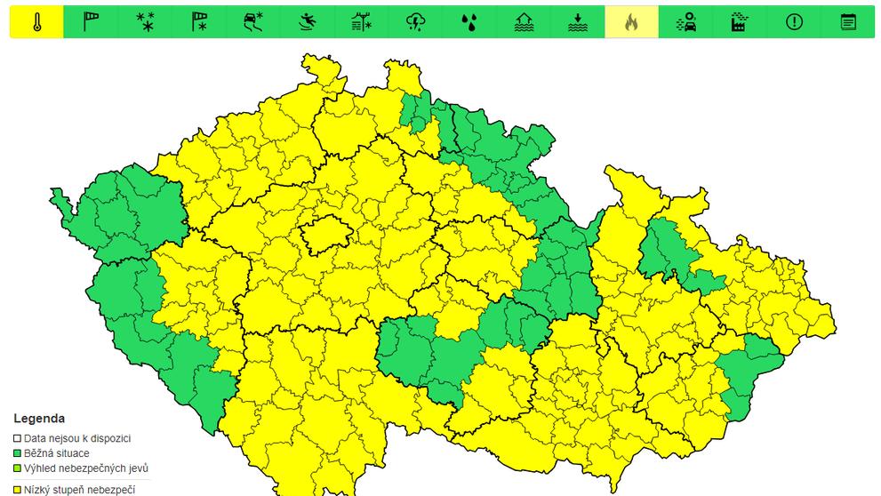 Výstraha před vysokými teplotami, 3. 9. a 4. 9.