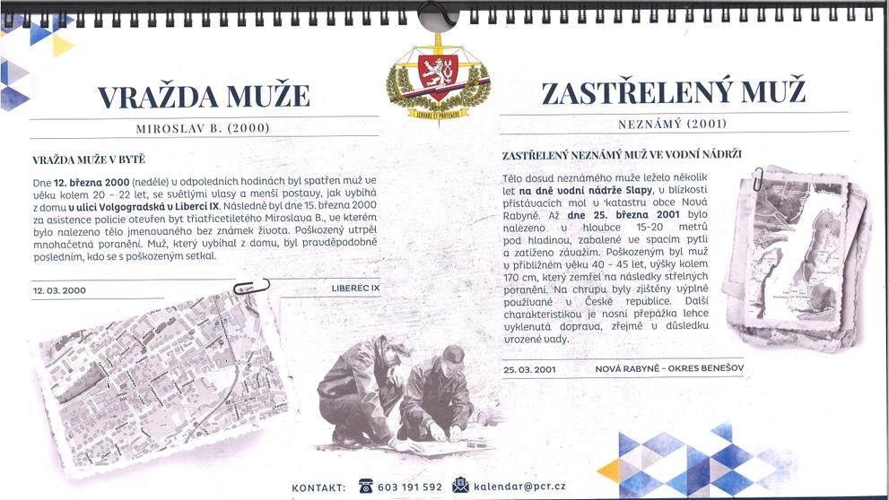 Kalendář hledaných, březen