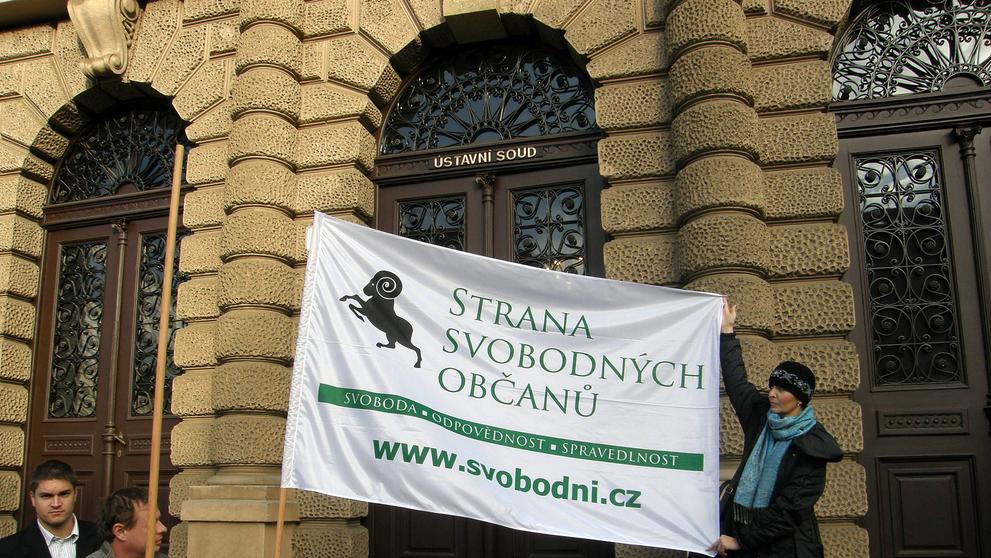 Protesty před Ústavním soudem