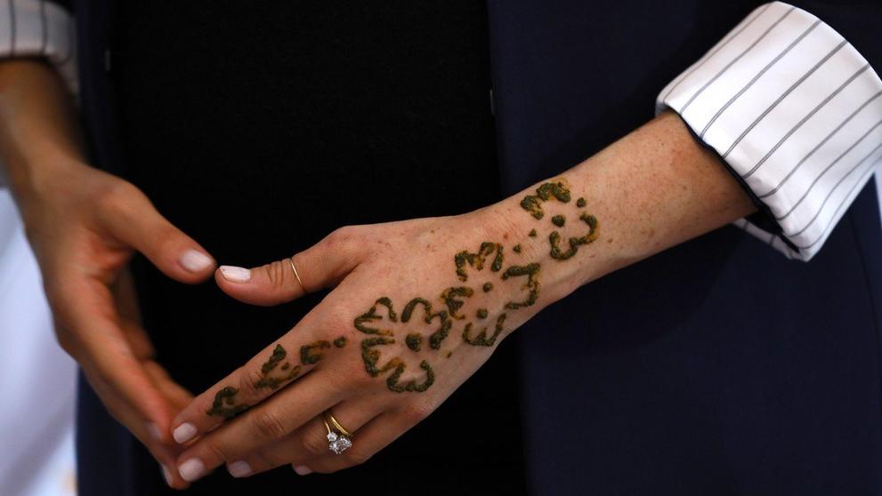 Vévodkyně Meghan na henovém ceremoniálu