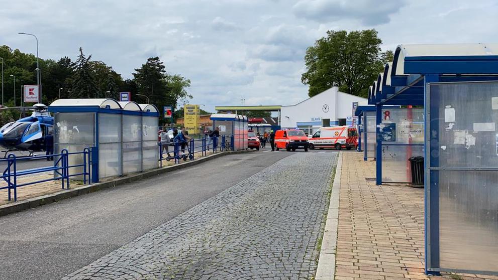 Nehoda na autobusovém nádraží - 1