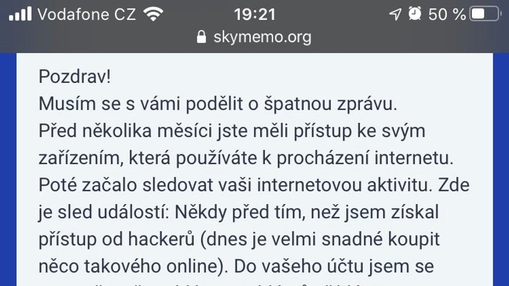 Podvodná SMS