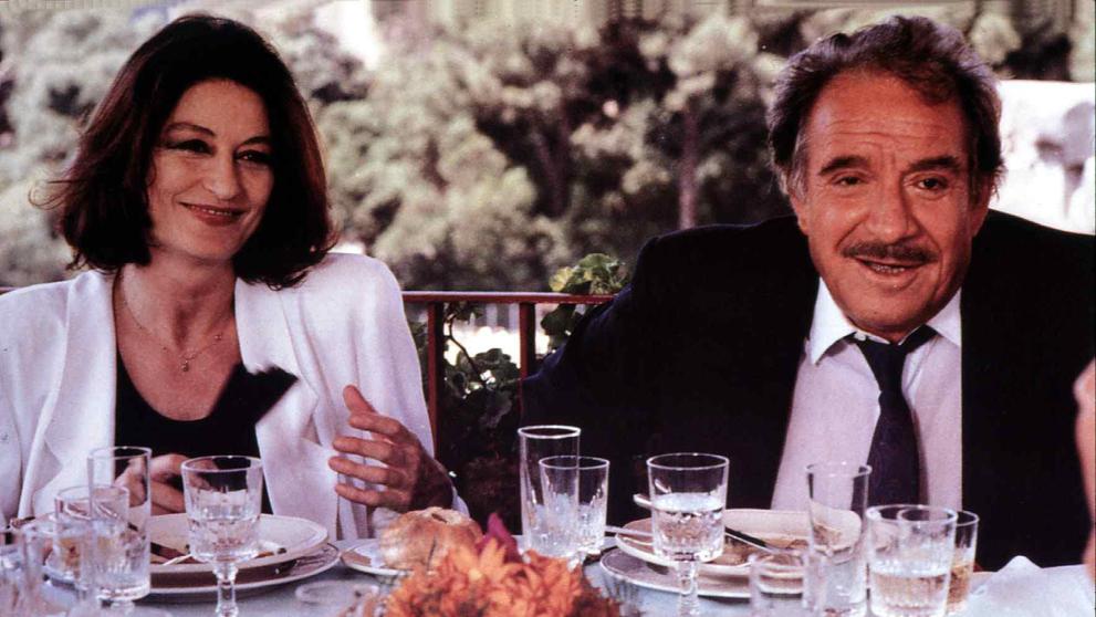 Anouk Aimee a Ugo Tognazii, 1986