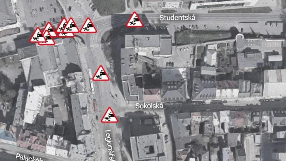 Nebezpečné křižovatky Olomouc - 2