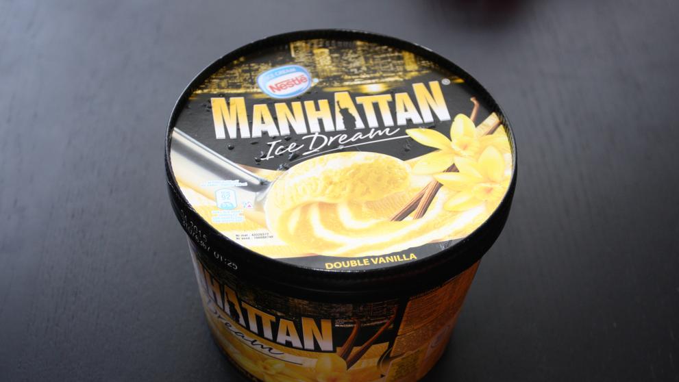 Test - vanilková zmrzlina - Manhattan