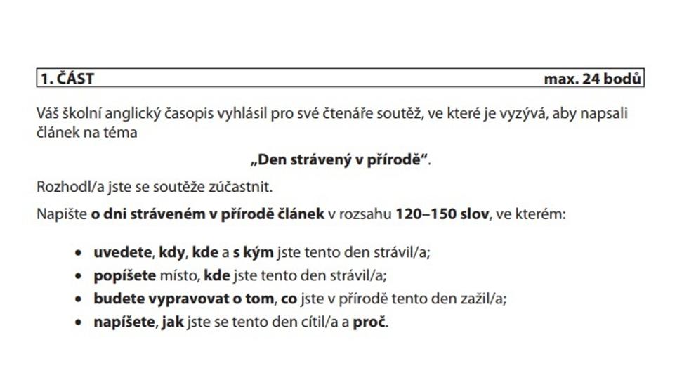 Témata slohovek z cizích jazyků - 1
