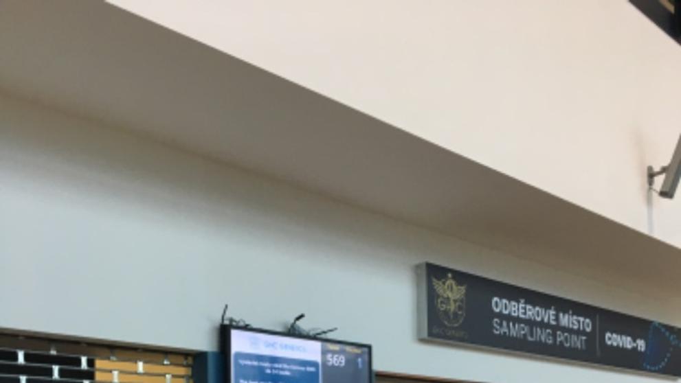 Odběrové místo na Letišti Václava Havla - 1