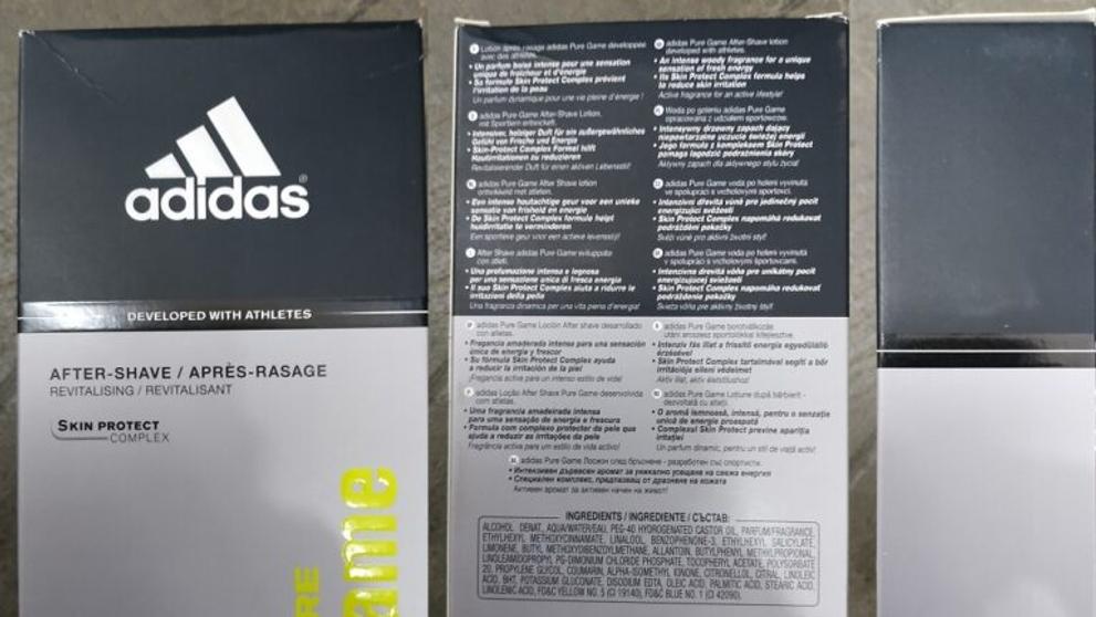 Zdraví nebezpečná péče po holení Adidas PURE Game