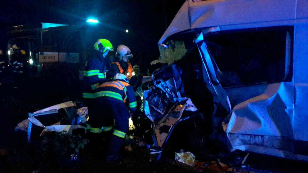 Smrtelná nehoda auta a dodávky v Brně-Bystrci - 4