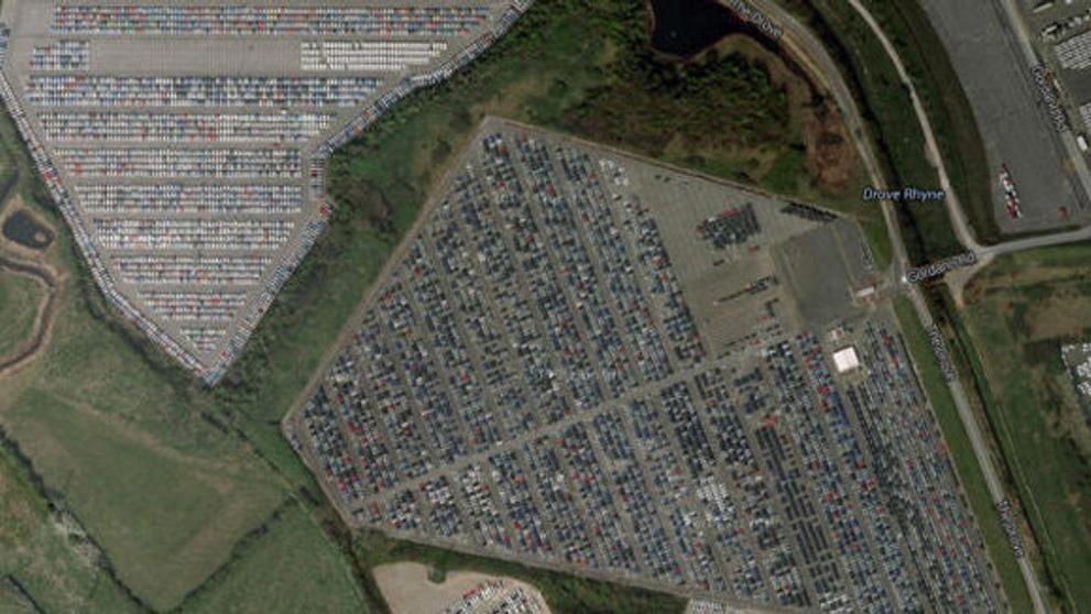 Neprodaná auta - Velká Británie - Royal Portbury Docks